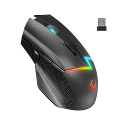 Miš gaming RAMPAGE DROP M3 V2 24000 DPI 3311 Sensor Black RGB Rechargeable Wireless 80 Million Huano Switch Gaming Mouse, 42561