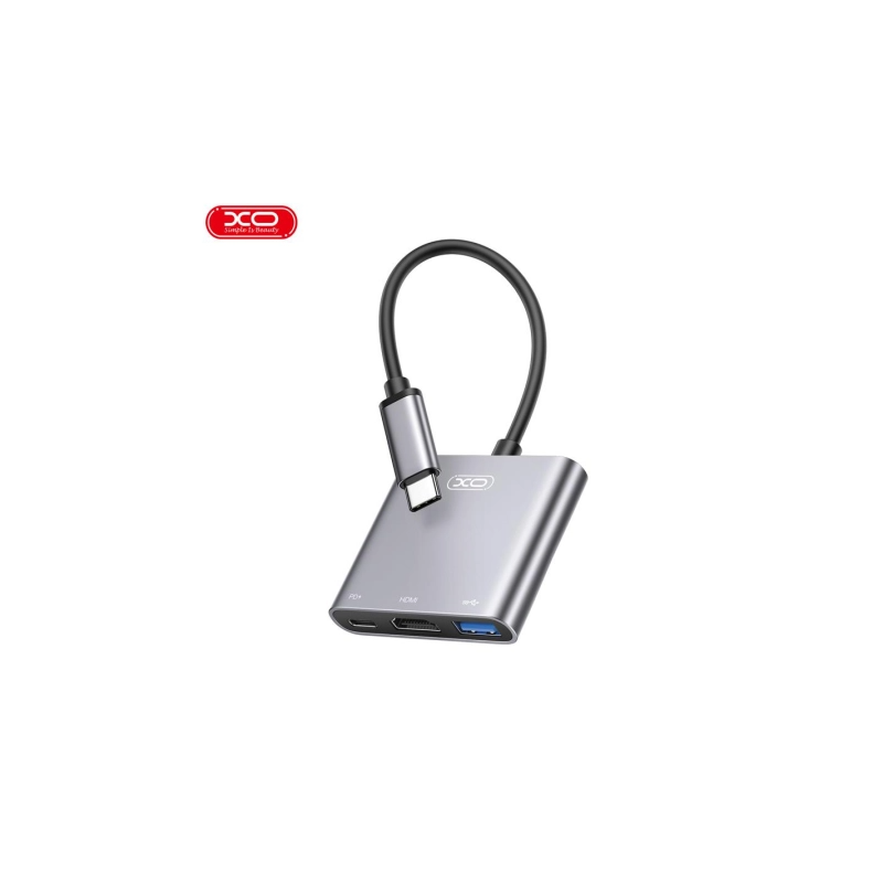 XO HUB011 3in1 Type-C multifunkcional docking station